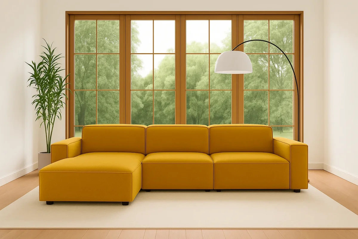 Ecksofa Cursal L-Form – modular, modern, unvergleichlich bequem stoff Salvador – Bild 5