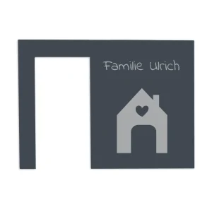 V2A Edelstahl Türschild für Ring Videotürklingel - 200x145mm - Lasergravur oder UV-Druck - Weiß/Anthrazit/Gebürstet