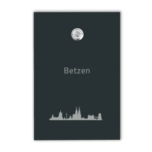V2A Türklingel Tokio XXL mit Lasergravur oder UV-Druck - 17x25cm LED Unterputz
