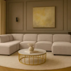 Ecksofa Cursal V – großes modulares Design für Stil und Komfort stoff Salvador