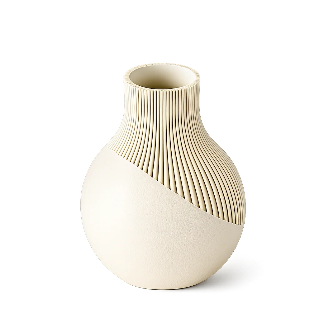 Moderne Design Vase aus dem 3D-Druck – Minimalistische Vase aus PLA (18 Farben)