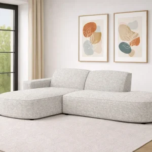 Ecksofa Cursal Atelier – modern, rund und unverwechselbar elegant stoff Artico