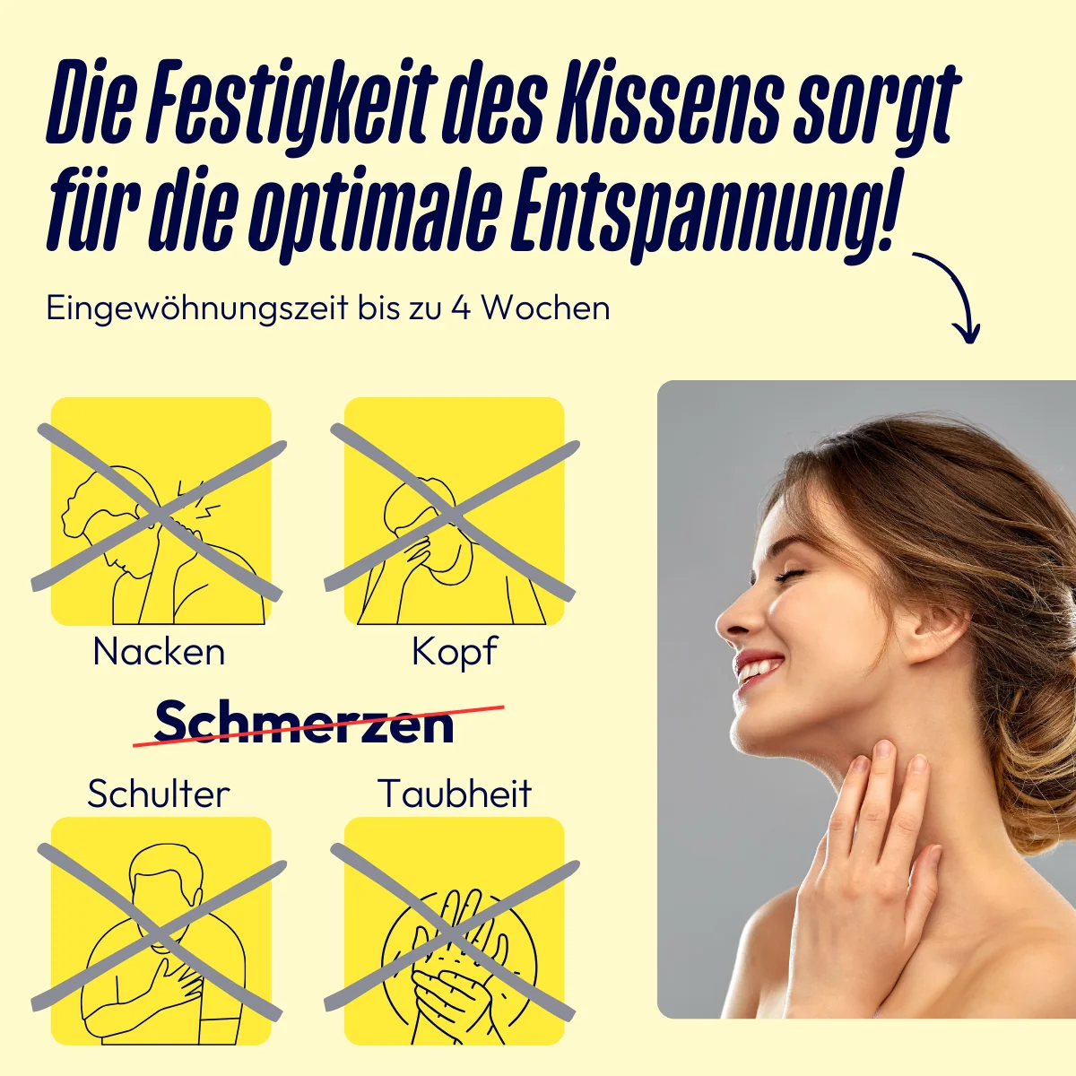 Schafschurwoll-Hirse-Kinderkissen mit Zirbe – Bild 5