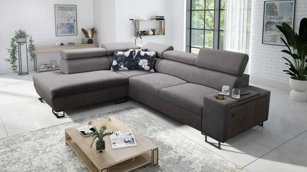 Modernes Luxus-Ecksofa mit Schlaffunktion MELODY VII – Bild 9