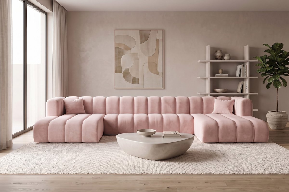 Ecksofa UXL GRAND im Riviera Velvet-Stoff – Bild 5