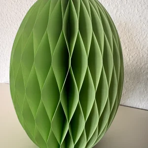 Papier Osterei in Grün 30 cm