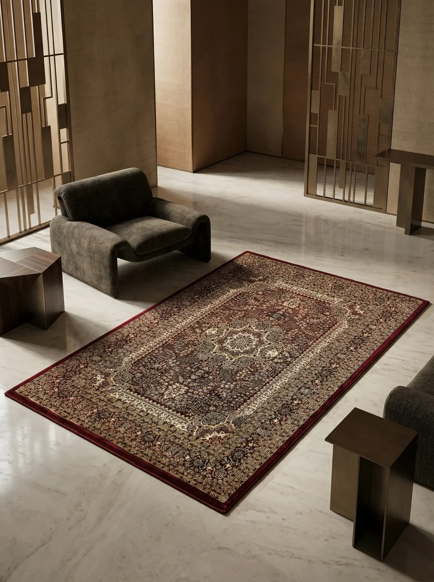 Kurzflor-Teppich Orient – Waschbar & Strapazierfähig | Dicht Gewebt in Premiumqualität – Bild 3