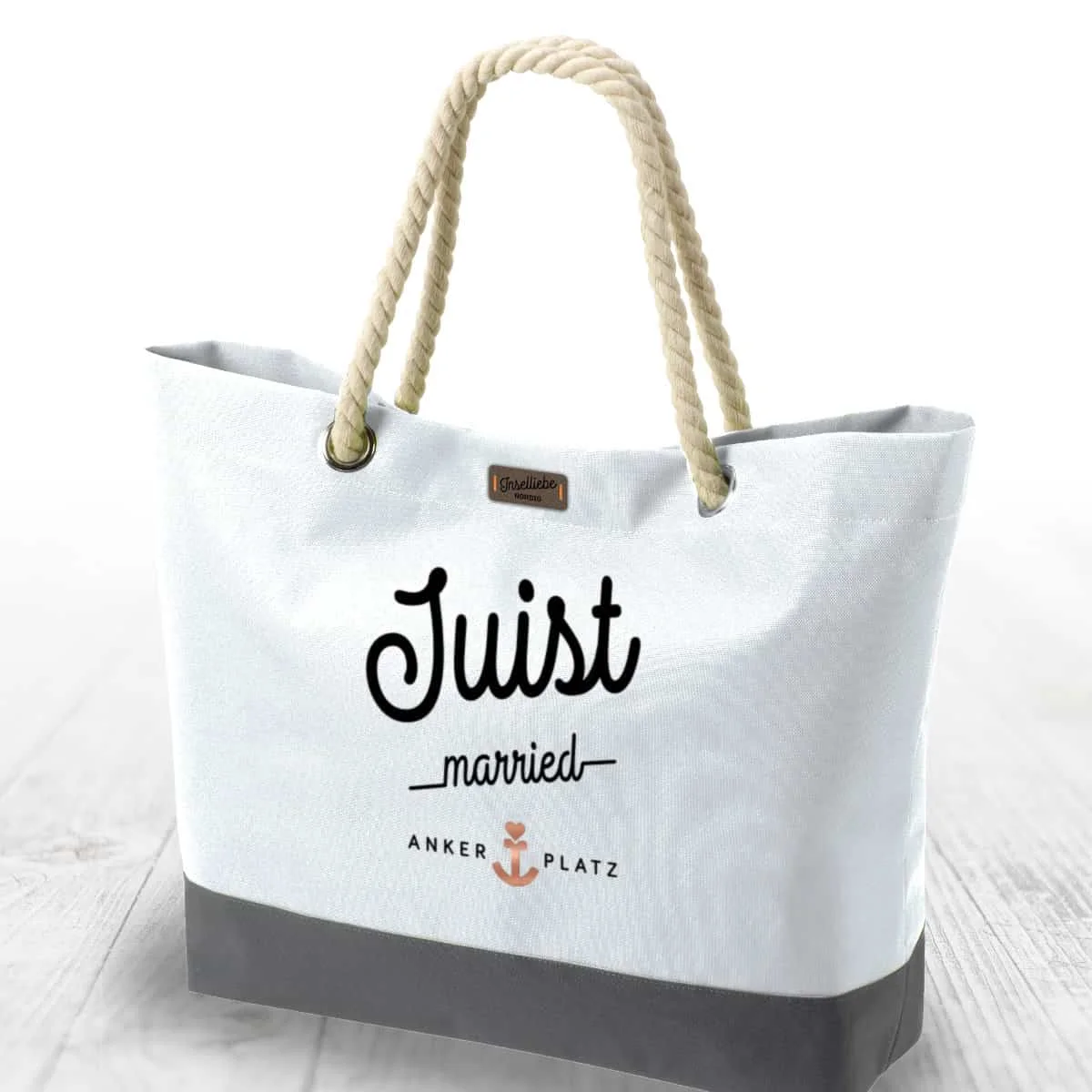 Strandtasche Juist married – weiss