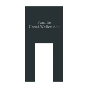 V2A Edelstahl Türschild Ring Doorbell Wired - Lasergravur & UV-Druck - Weiß/Anthrazit/Gebürstet
