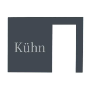 V2A Edelstahl Türschild für Ring Videotürklingel - 200x145mm - Lasergravur oder UV-Druck - Weiß/Anthrazit/Gebürstet
